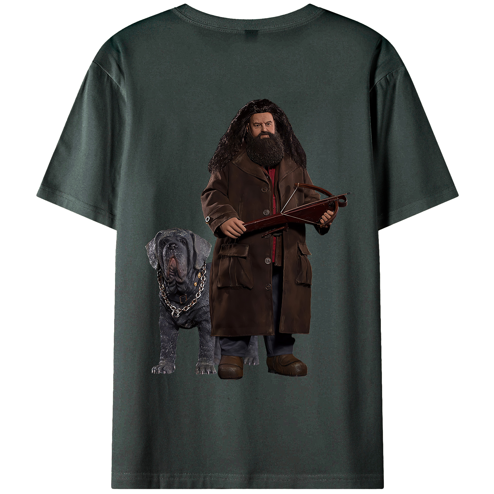 （画像用） Harry Potter ハリー・ポッターシリーズ 綿100％ メンズ半袖Tシャツ（バックプリント） 通気性